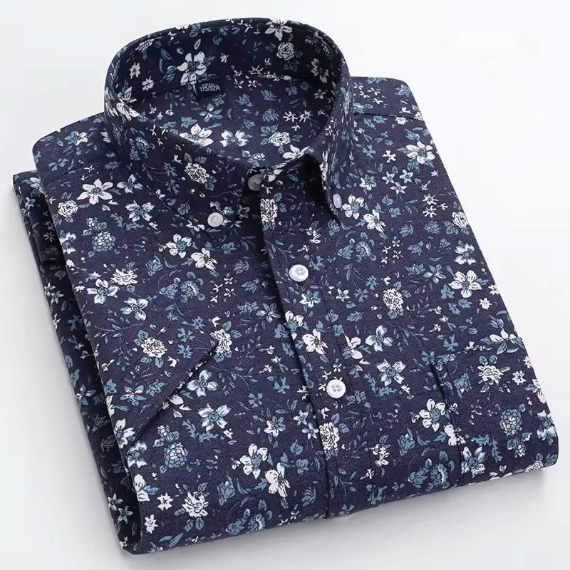 Men's Casual Printed Half Sleeve Shirt - Multicolor | HSS-6