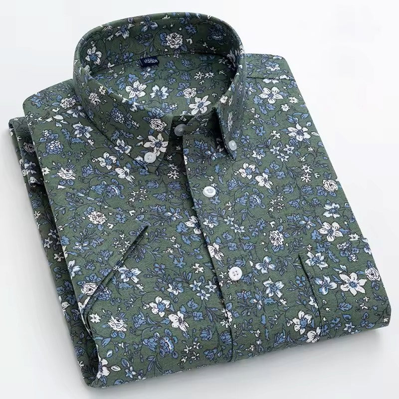 Men's Casual Printed Half Sleeve Shirt - Multicolor | HSS-7