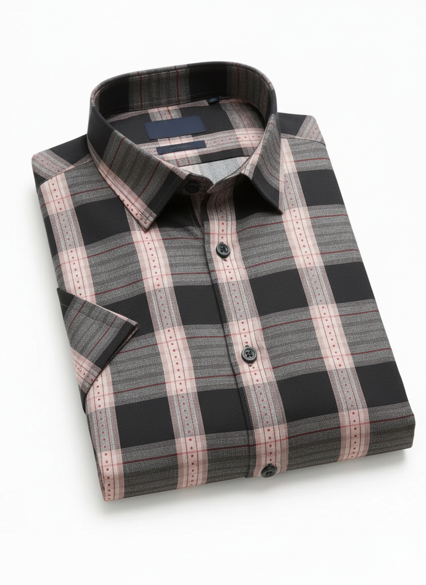 Men's Casual Printed Half Sleeve Shirt - Multicolor | HSS-23