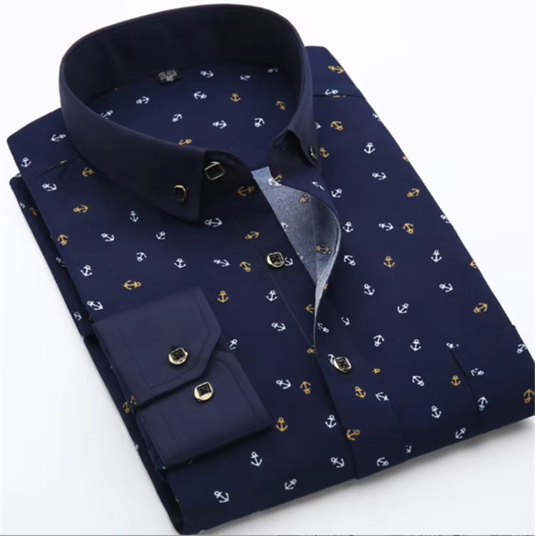 Men's Casual Printed Full Sleeve Shirt - Multicolor | FSS-1
