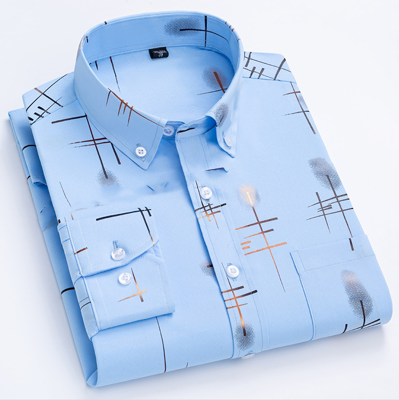 Men's Casual Printed Full Sleeve Shirt - Multicolor | FSS-37