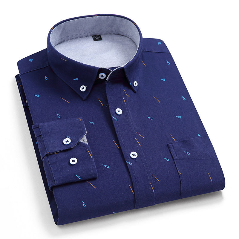 Men's Casual Printed Full Sleeve Shirt - Multicolor | FSS-55