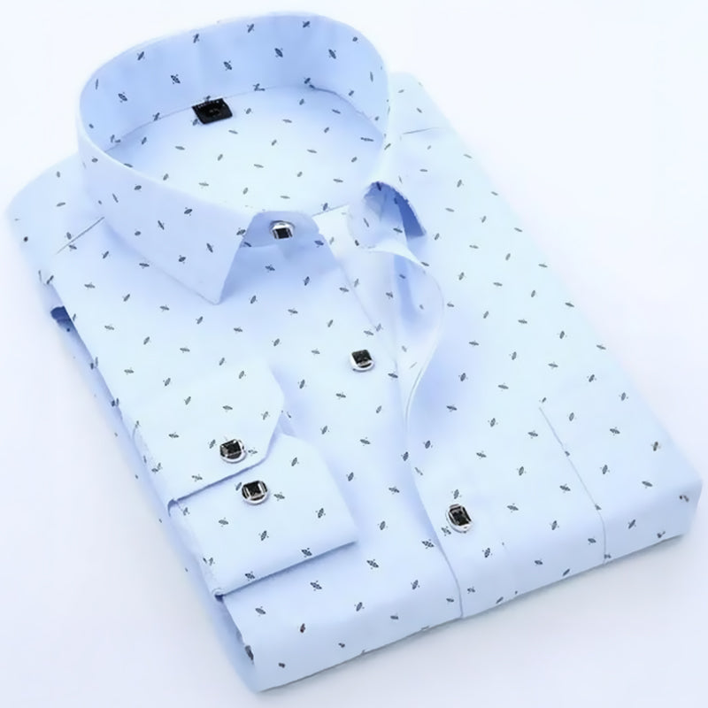 Men's Casual Printed Full Sleeve Shirt - Multicolor | FSS-60